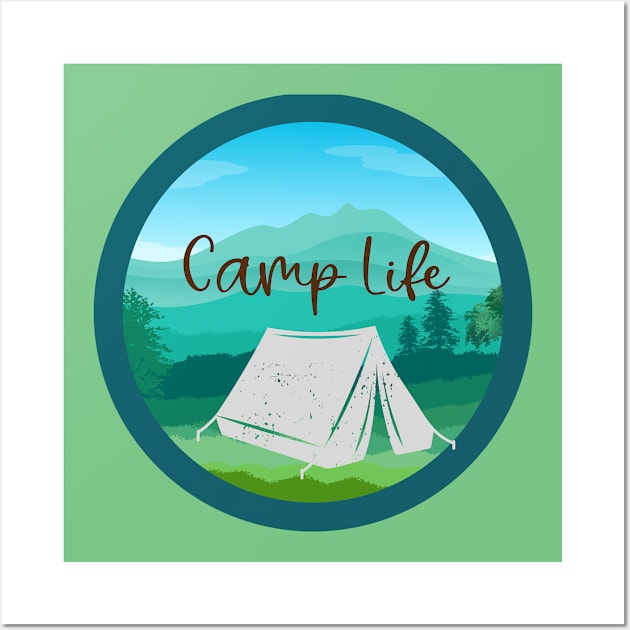 Camp Life Wall Art by Doodlehive 